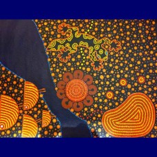 Aboriginal Art Canvas - D Mckenzie-Size:70x90cm - A